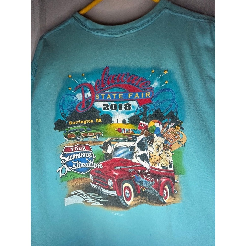Delaware State Fair 2018 Big Graphic‎ T-Shirt Size Mens XXL